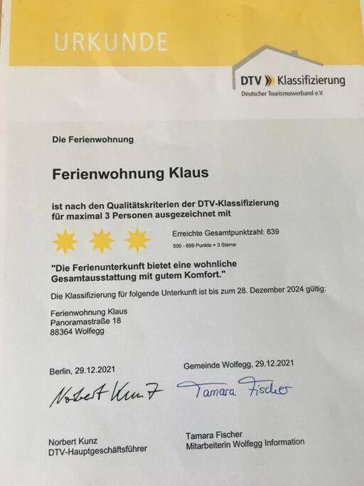 Ferienwohnung Klaus Wolfegg Exterior foto